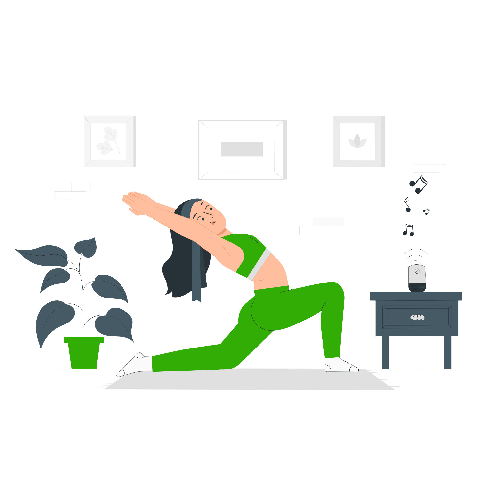 Illustration de yoga pour la flexibilité